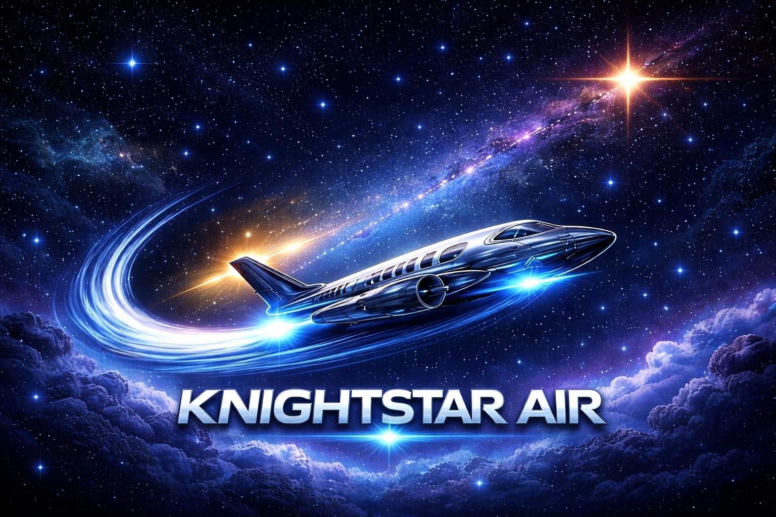KNIGHTSTAR AIR private jet on the tarmac for flight charter enquiries